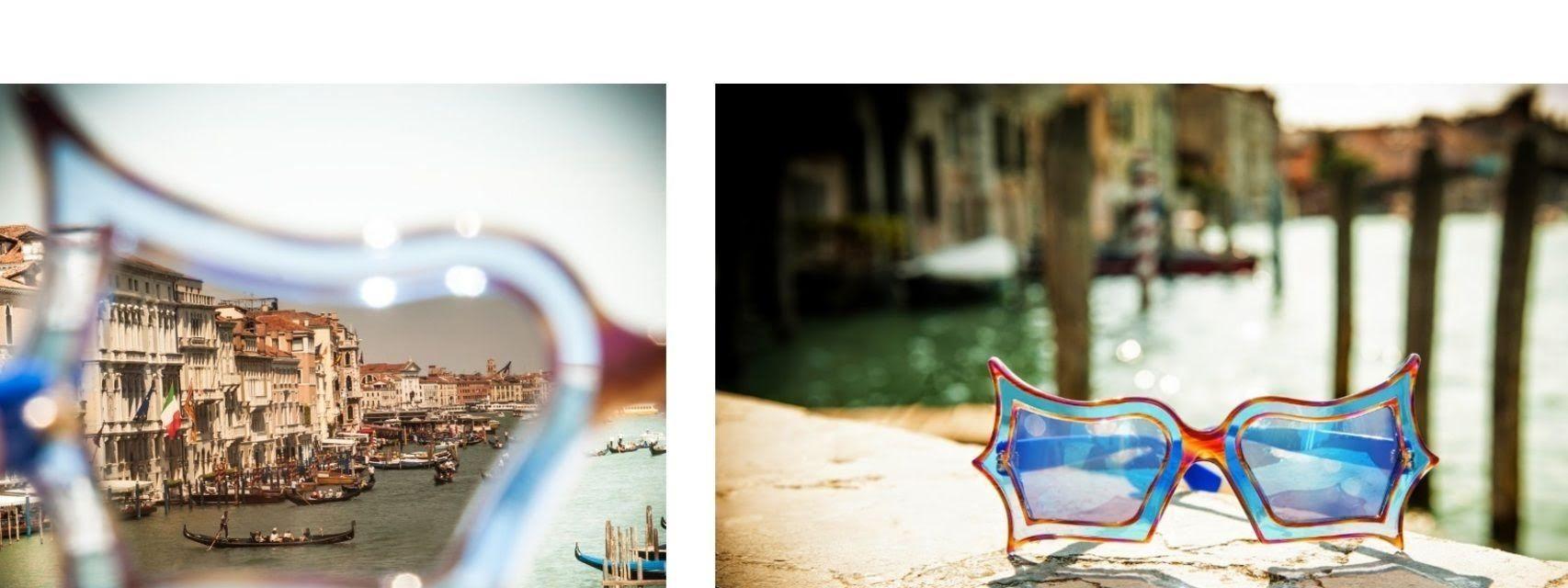 Edición especial de las gafas de Peggy Guggenheim que hizo la firma Safilo.