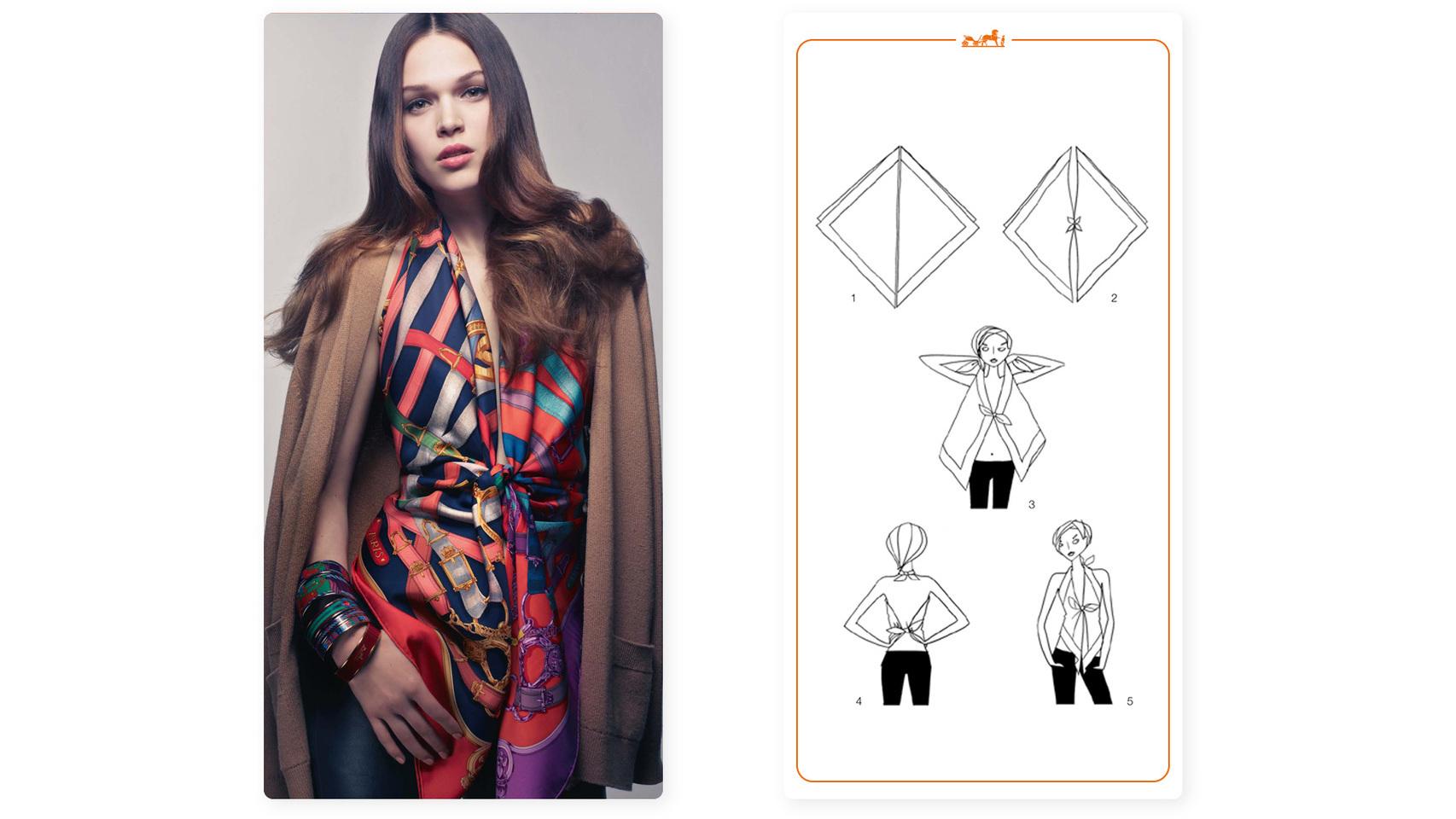 Diseño y técnica de Hermés para llevar el accesorio de la temporada.