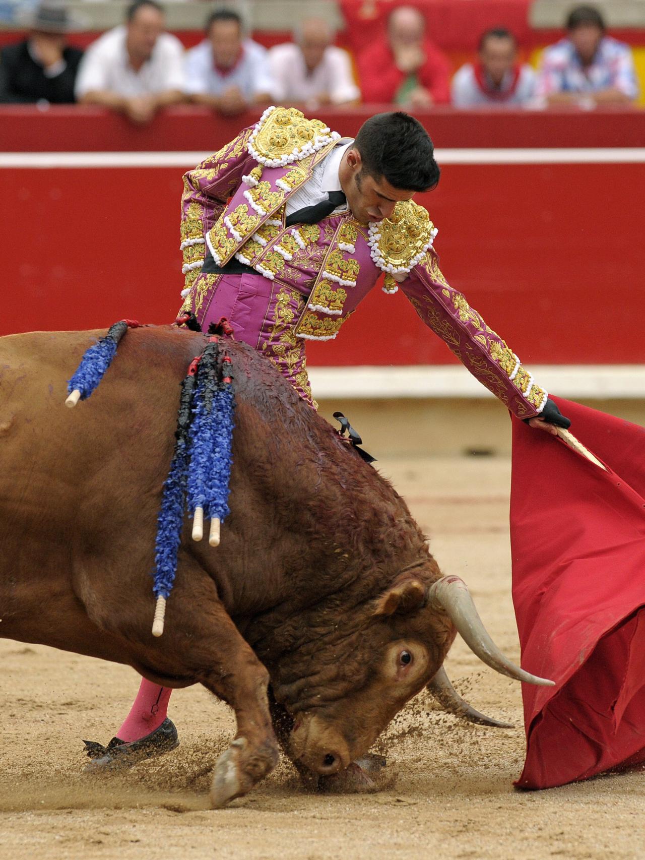 Talavante, durante la faena enSan Fermín.