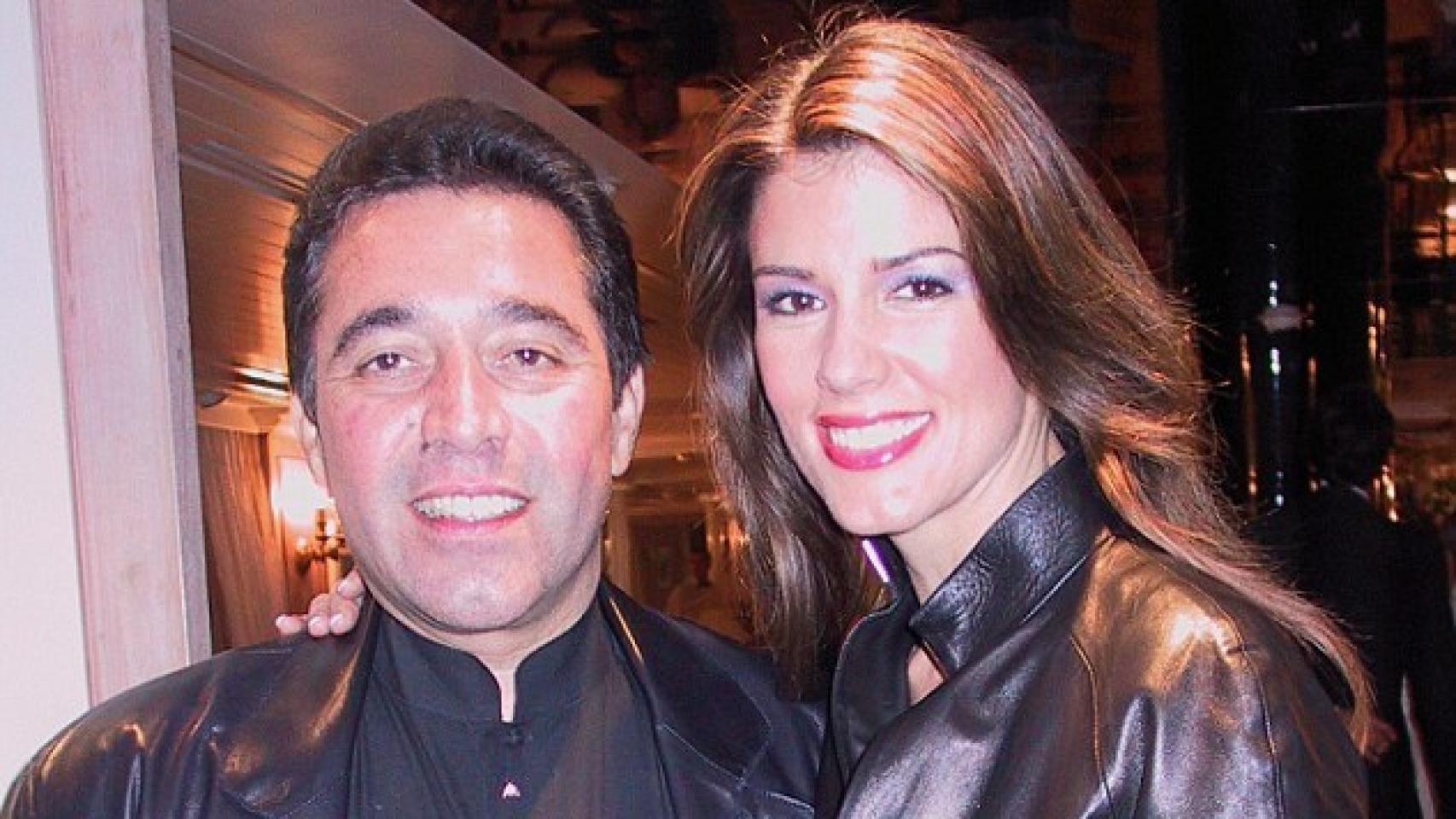 Christina Estrada y su ex marido, a la salida de una fiesta.