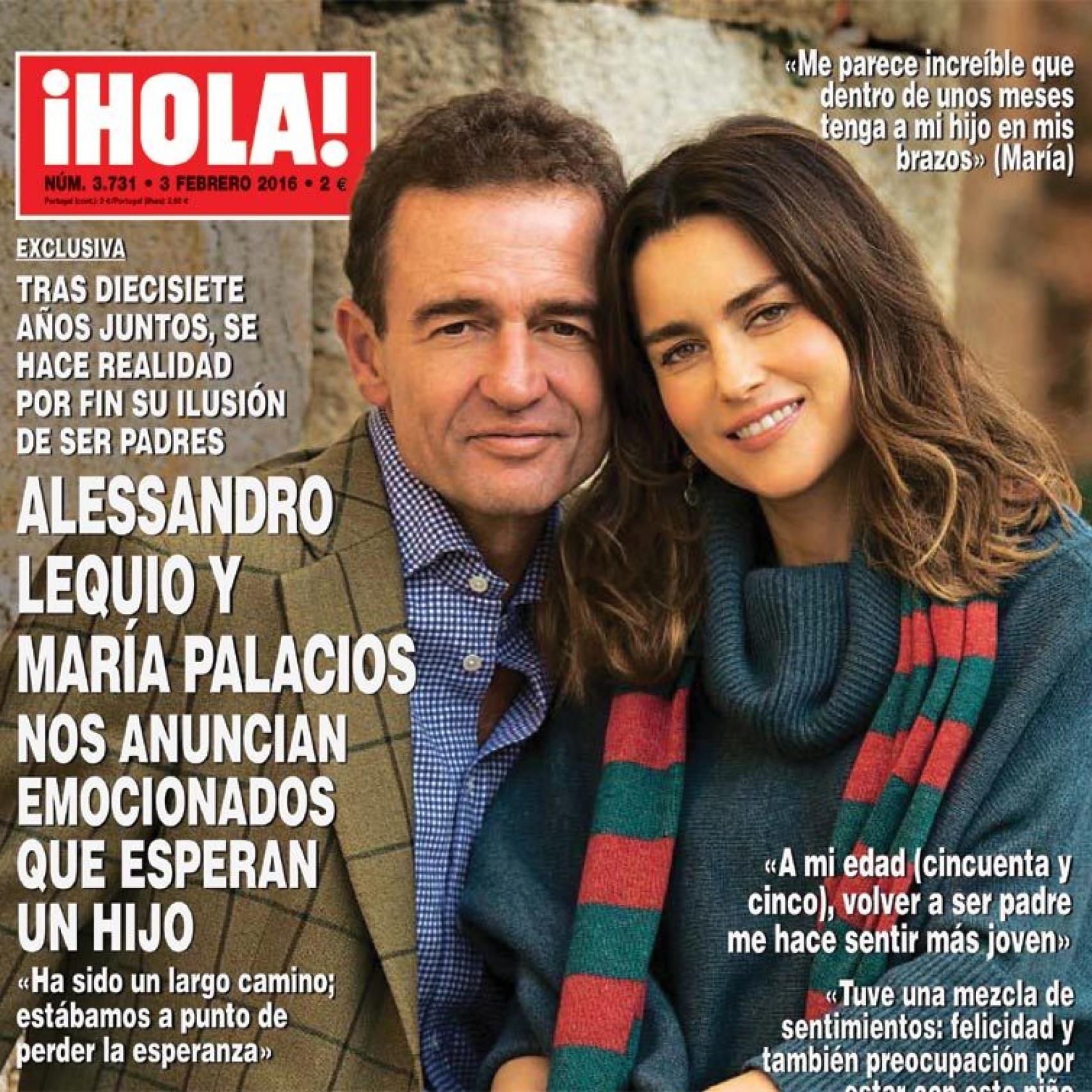 Portada de la revista en la que la pareja anunció la dulce espera