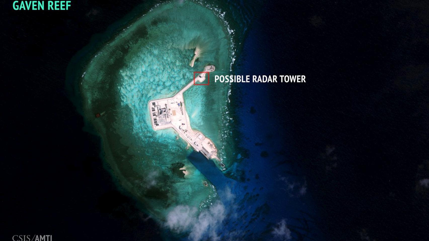 Arrecife Gaven, en las islas Spratly.