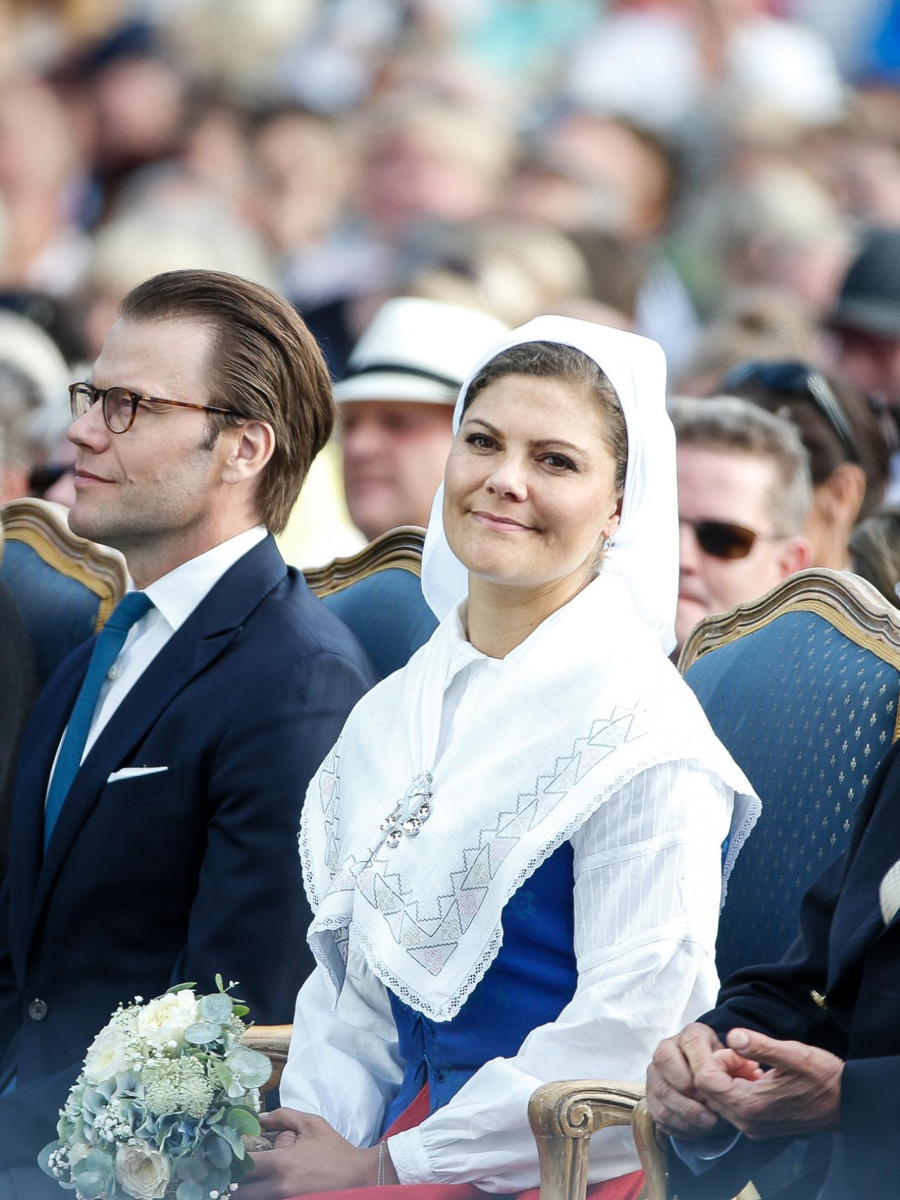 Victoria de Suecia, en la celebración de su cumpleaños en 2015.