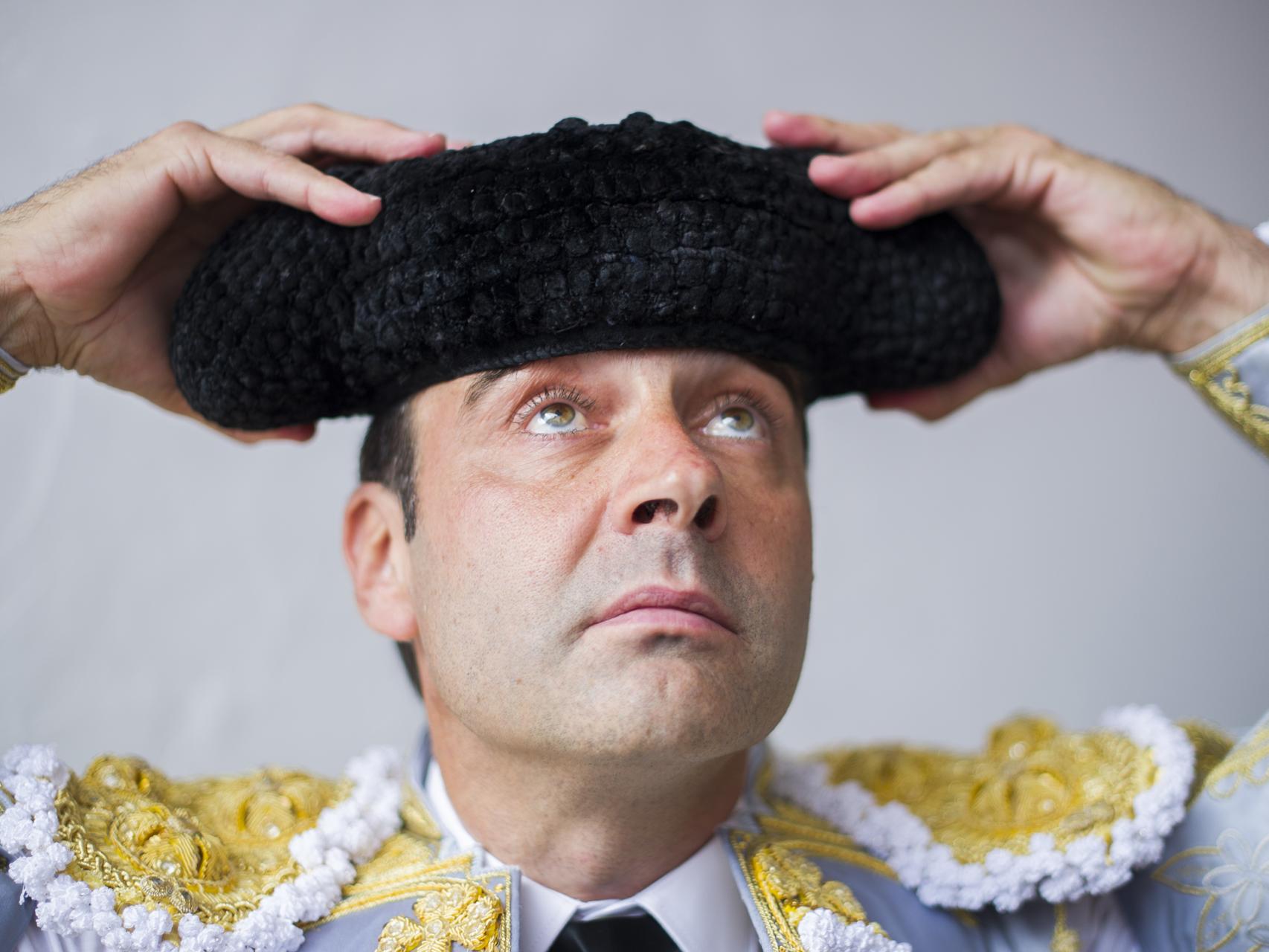 Enrique Ponce tras una corrida en Santander en julio de 2015.