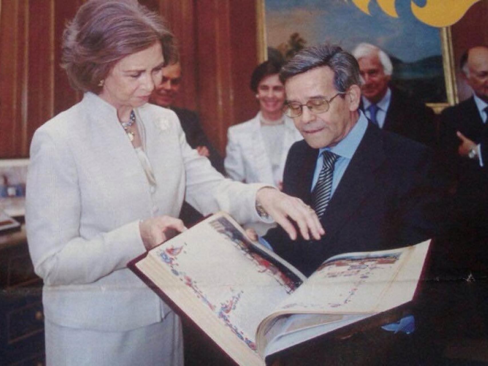 El presidente de AyN con la Reina Sofía en La Zarzuela