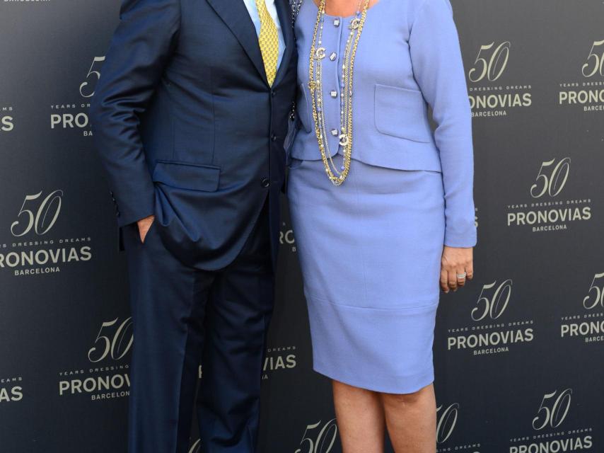 Los padres de la novia en un evento de la firma.