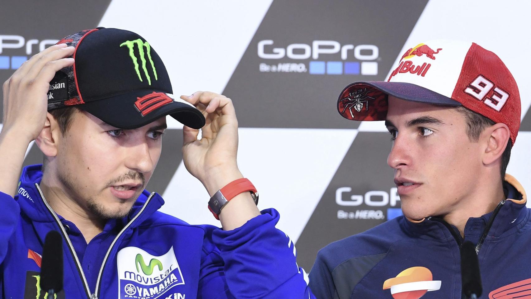 Lorenzo y Márquez antes del GP de Alemania.