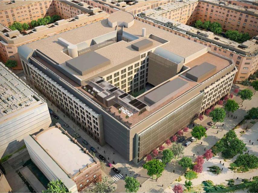 El edificio que albergará la nueva sede de Amazon.