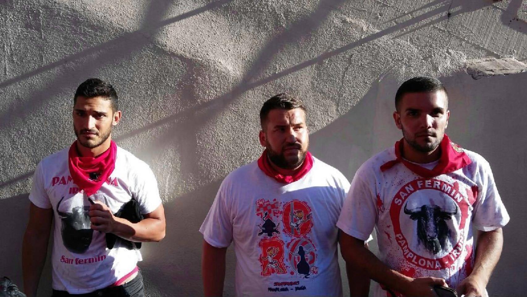 Tres de los cinco detenidos en Pamplona por violación múltiple.