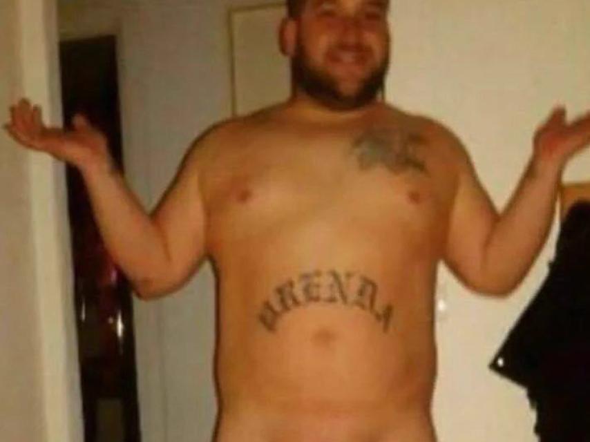 José Ángel Prenda Martínez, que lleva tatuado su primer apellido, es uno de los cinco detenidos.