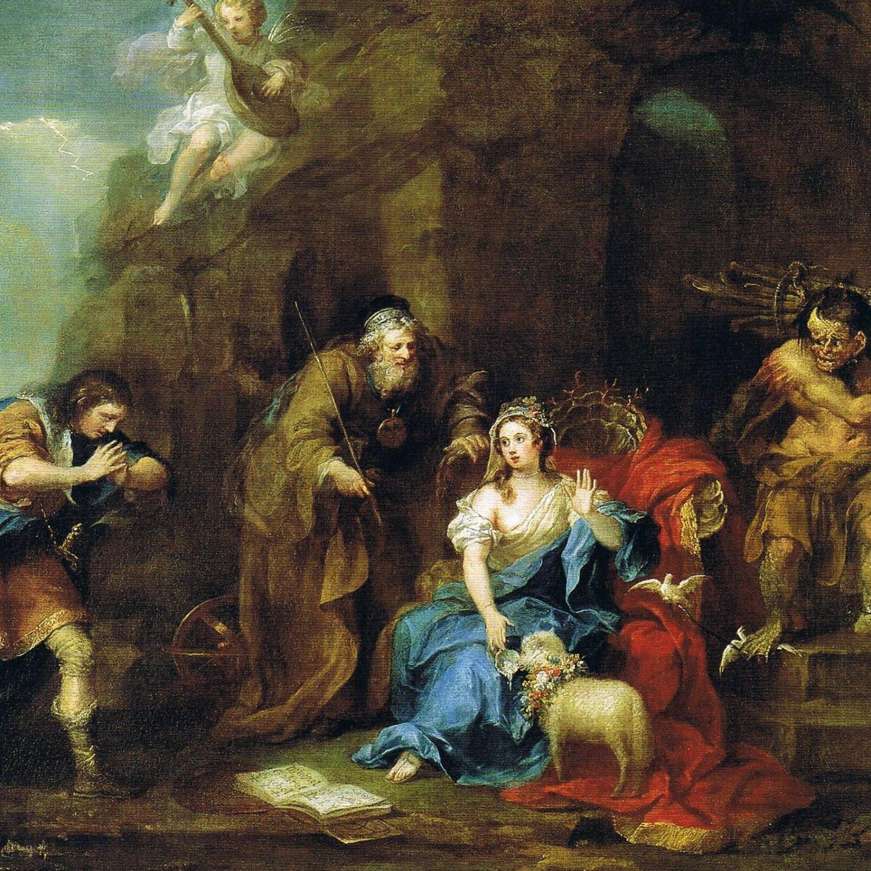 Representación pictórica de 'La Tempestad' de William Hogarth.