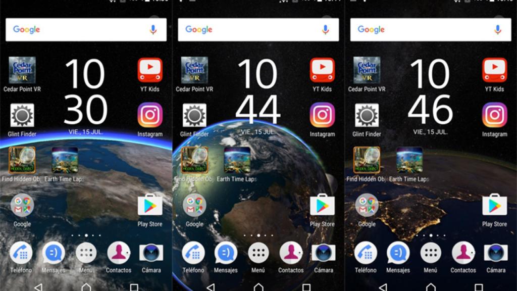 Earth Time Lapse Mobile, la Tierra en forma de fondo de pantalla interactivo