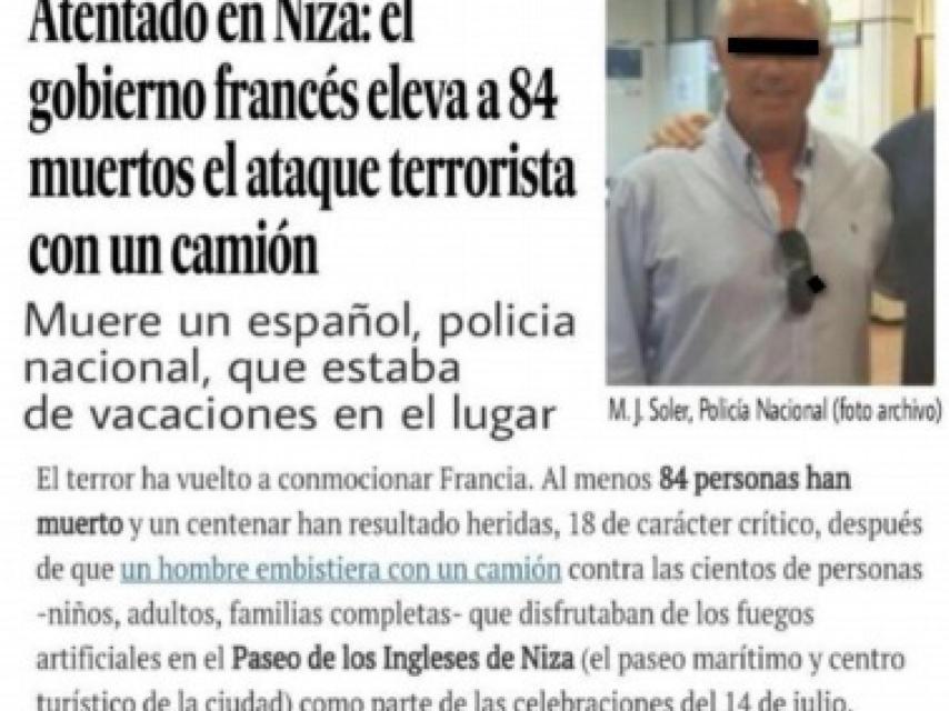 El montaje difundido en las redes