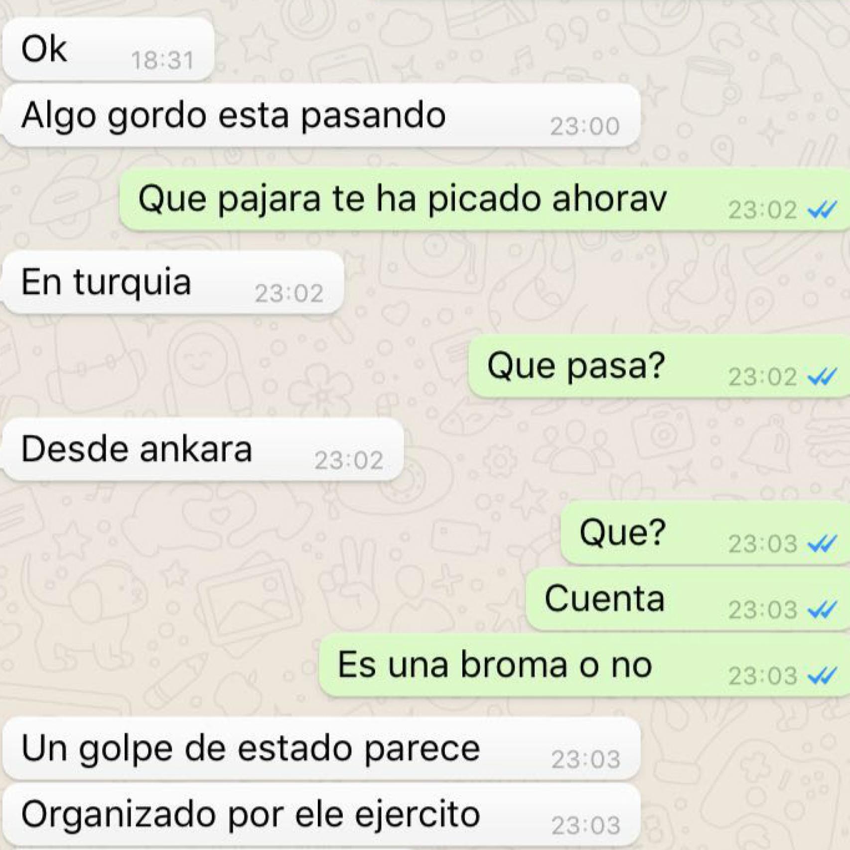 La conversación de Tórtola y Duperier.