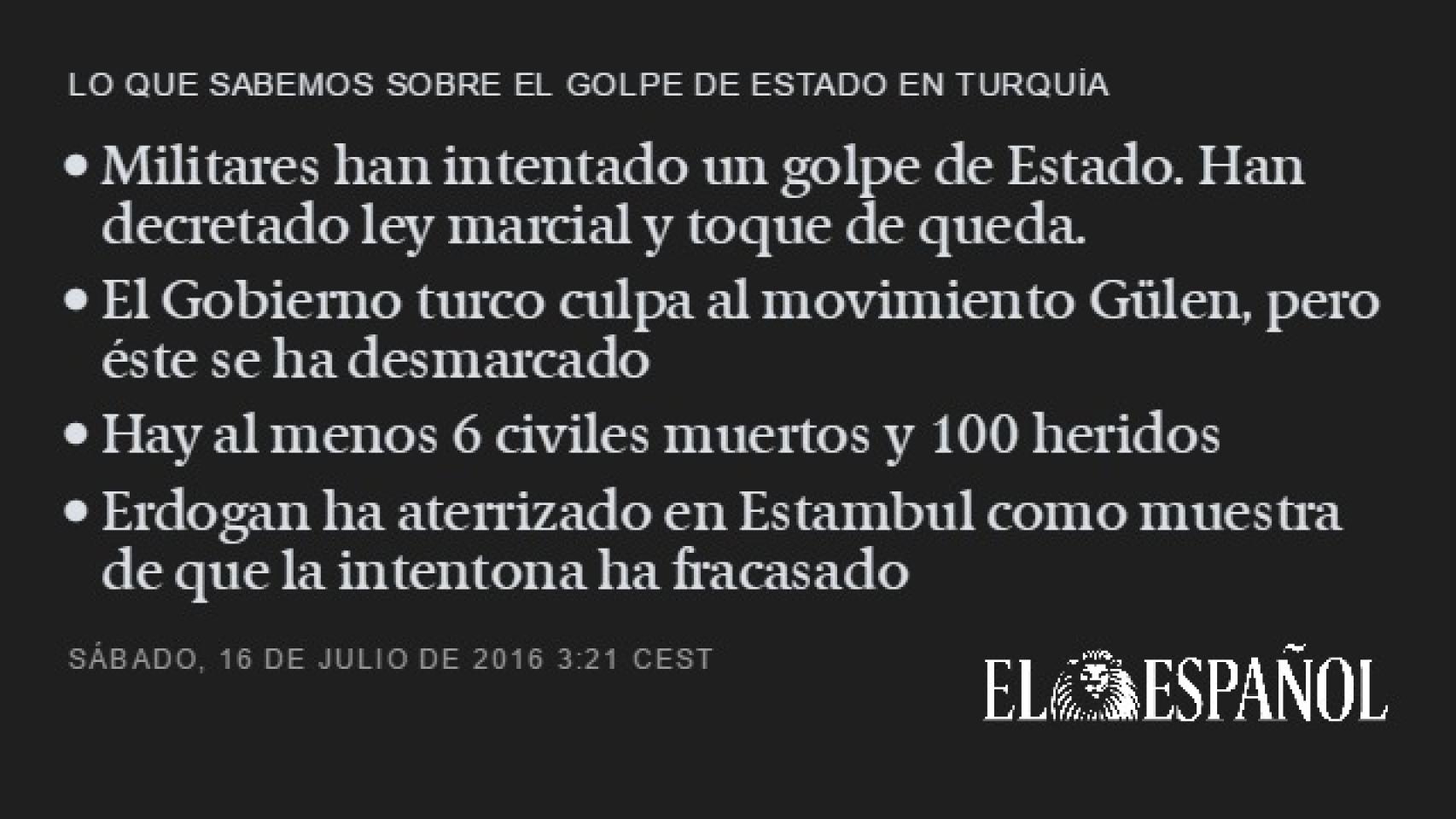 Lo que sabemos sobre el golpe de Estado