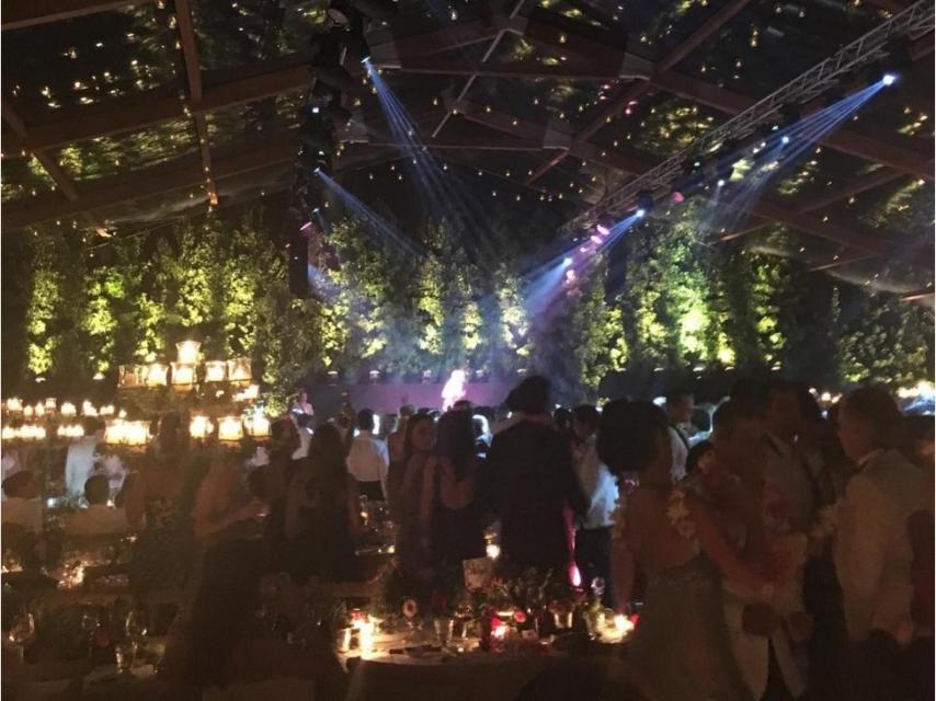 Carpa del convite de la boda