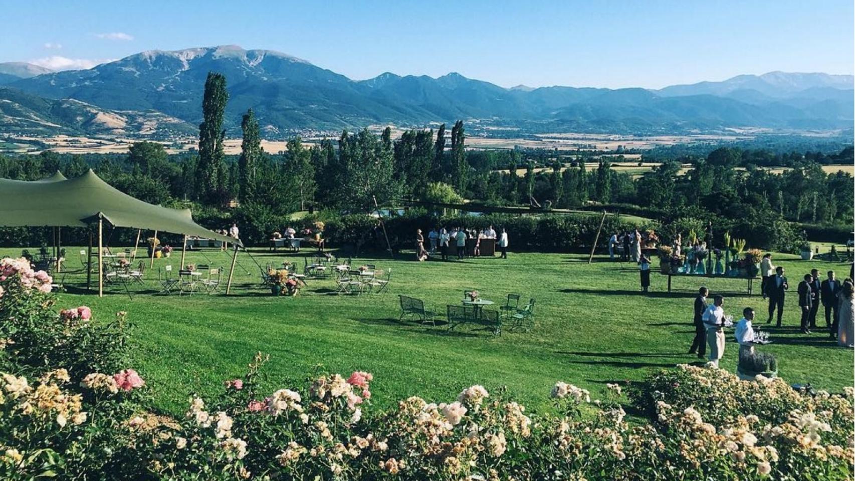 Espectacular valle donde se celebró la ceremonia y el cóctel de bienvenida