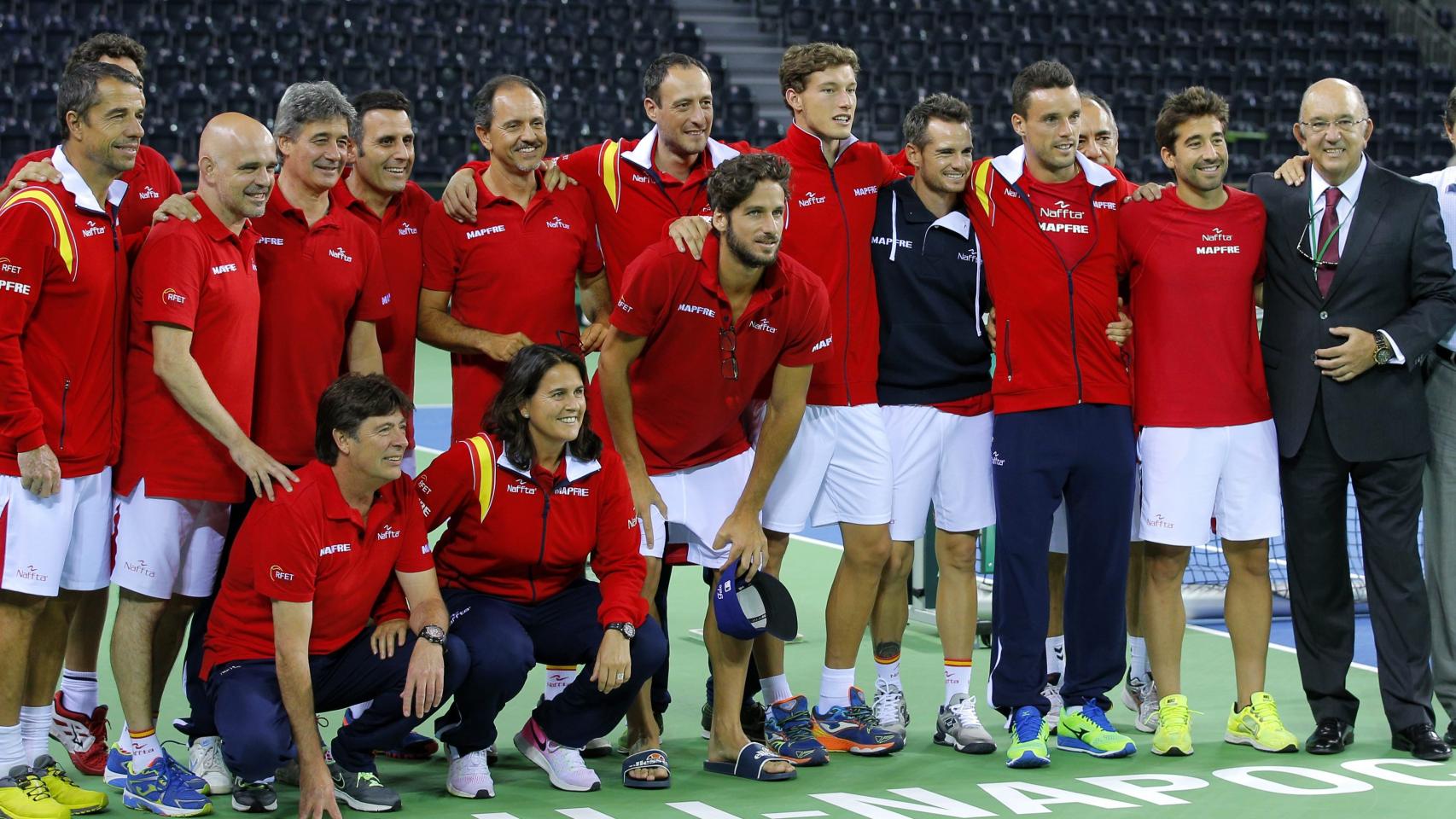El equipo español de Copa Davis.