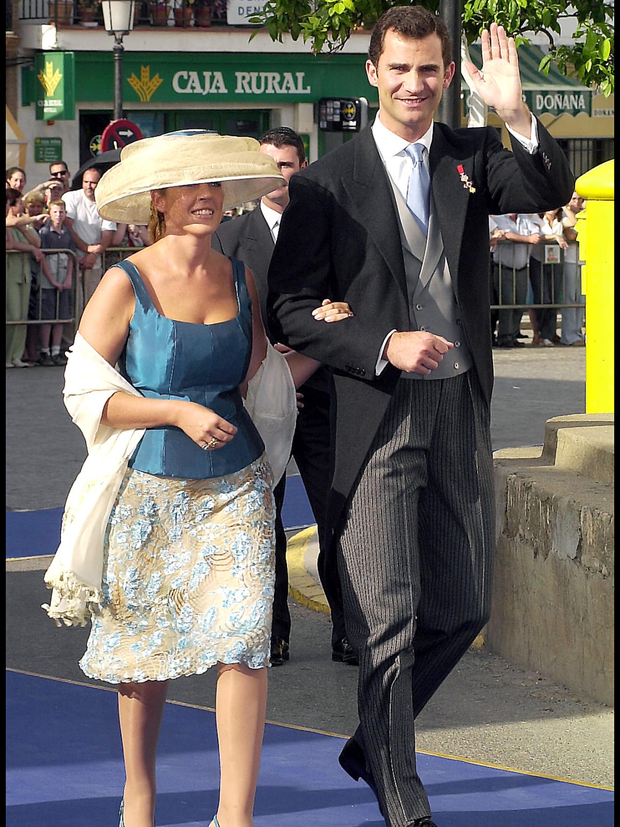 Felipe VI con Clotilde en la boda de Adelaida en 2012