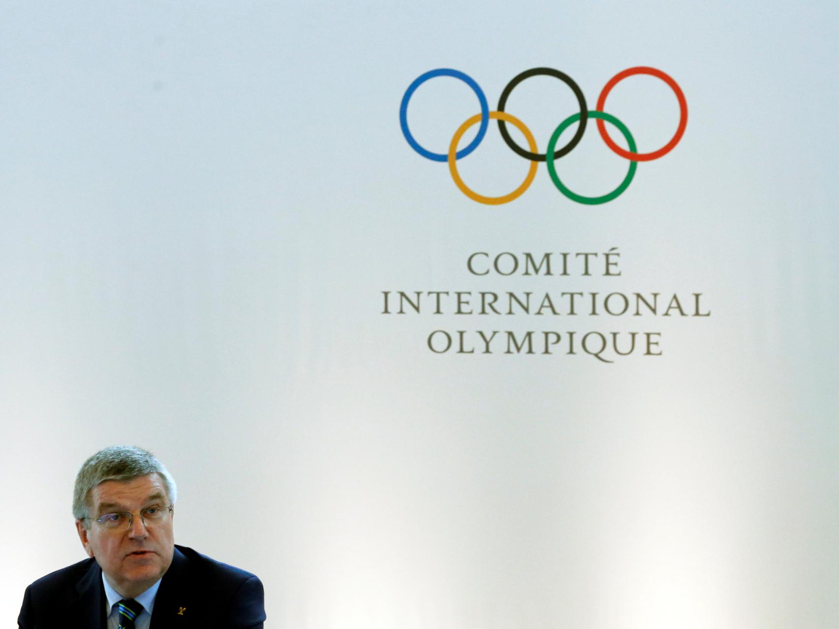 Thomas Bach, el presidente del COI en rueda de prensa.