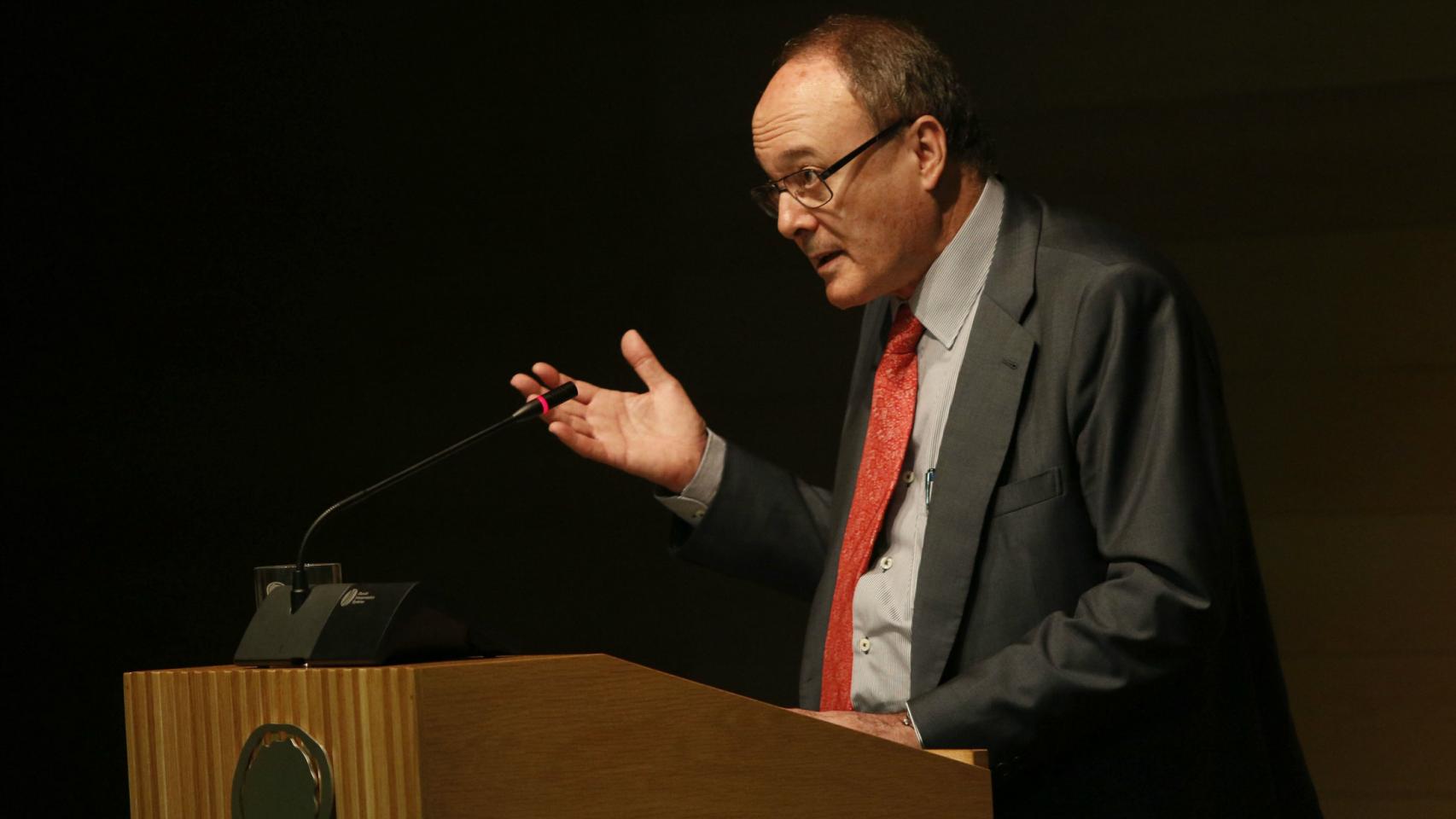 Linde, durante su discurso este lunes en Almería.