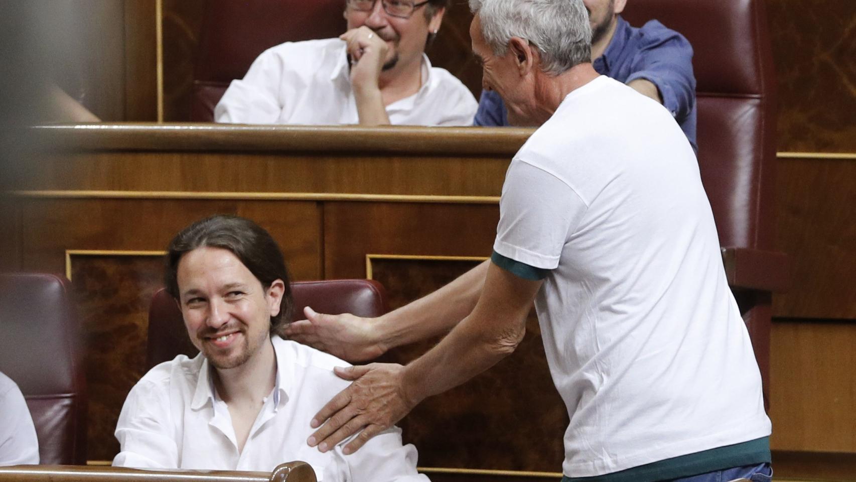 Diego Cañamero, esta mañana en el Congreso
