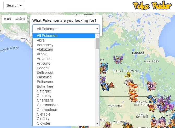 pokemon radar