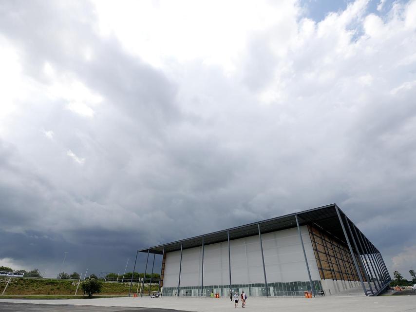 Primer plano del Arena de la Juventud.