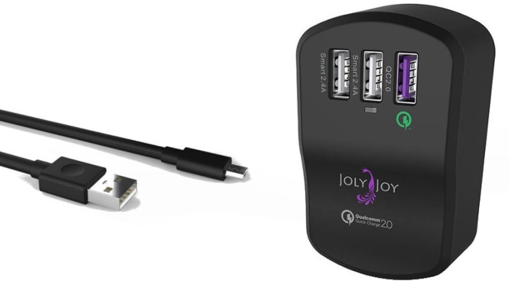 ¡Descuento exclusivo! Cargador rápido para smartphones Joly Joy con 3 USB sólo 10 euros.