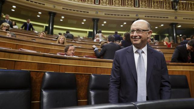 Cristóbal Montoro en el Congreso.