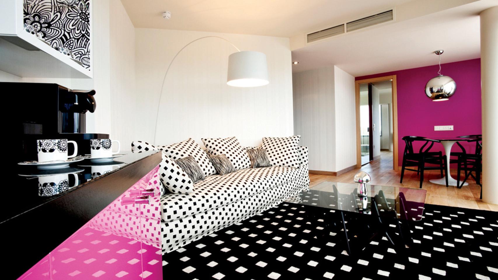 Habitación del hotel de Missoni en Edimburgo.