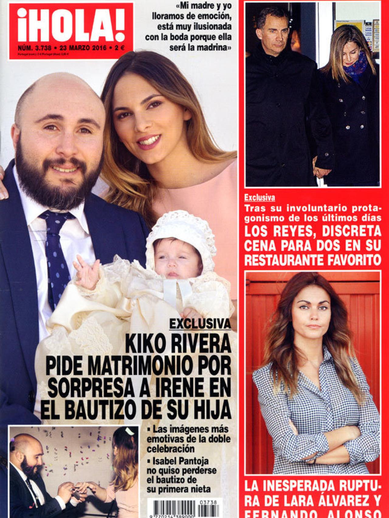 Portada de la revista ¡Hola! anunciando la boda