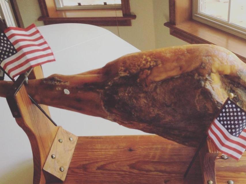 Jamón de jabugo americano.