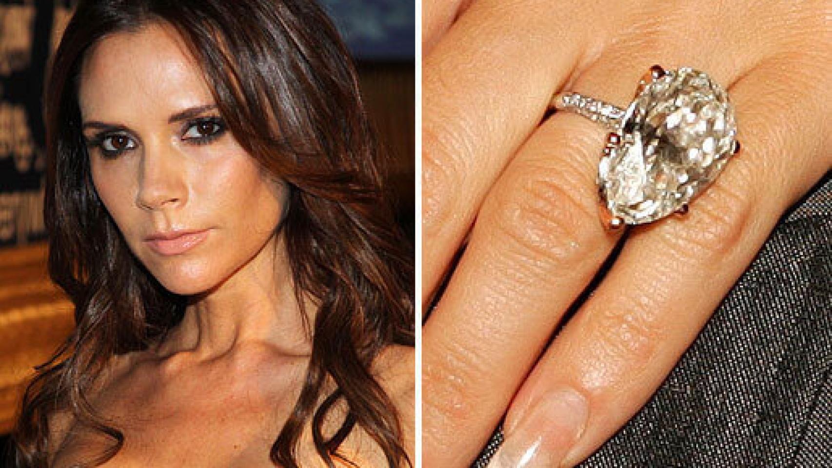 De los terece anillos que tiene, éste es el preferido de Victoria Beckham