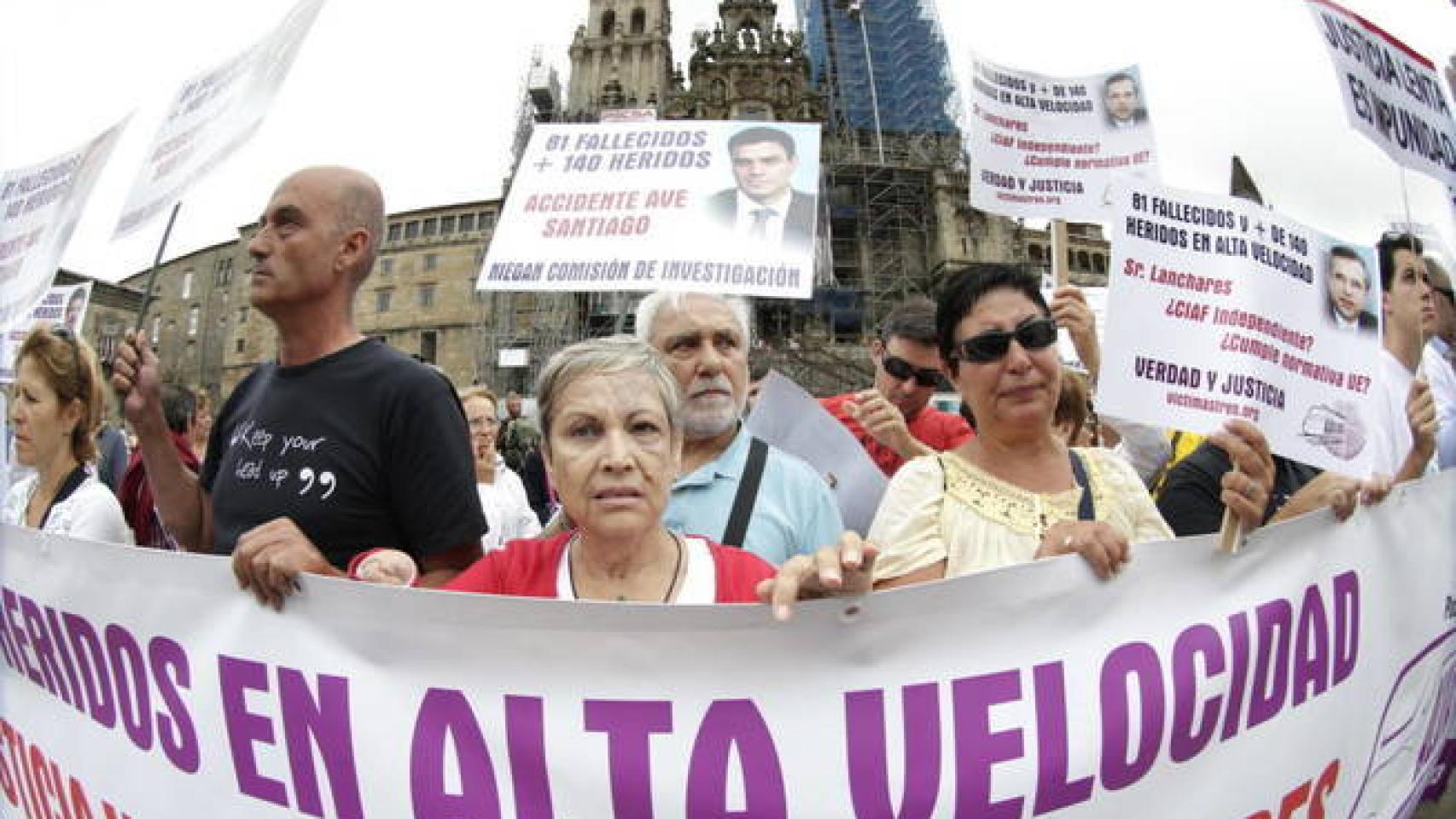 Familias de las víctimas del Alvia.