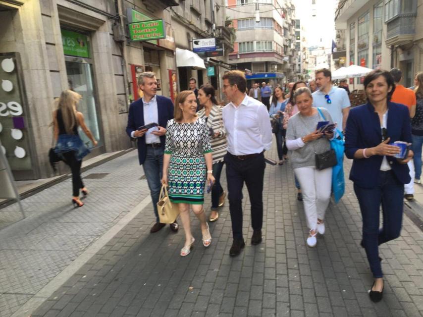 Paseo por las calles en Pontevedra