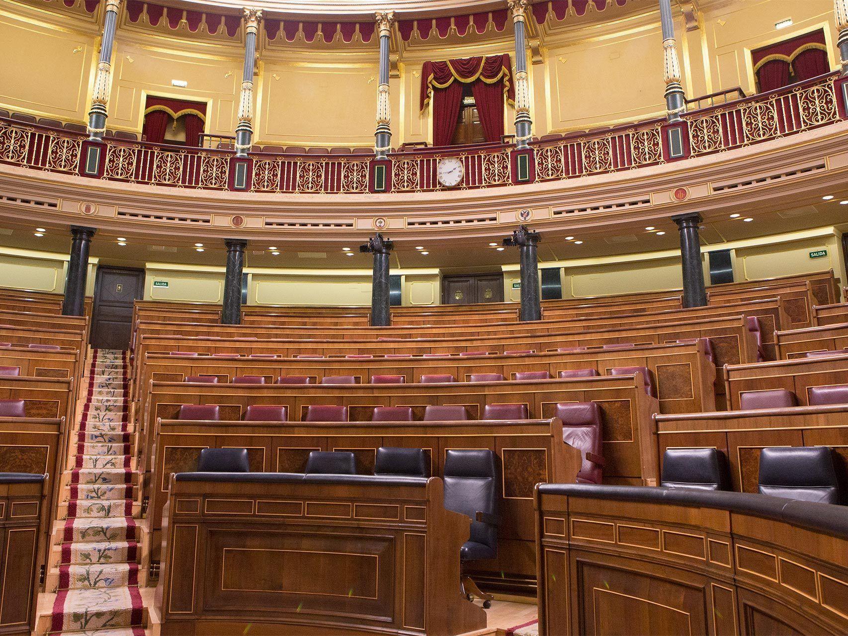 El Congreso de los Diputados vacío