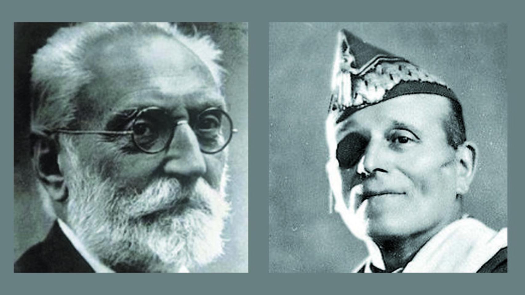 Unamuno y Millán Astray.