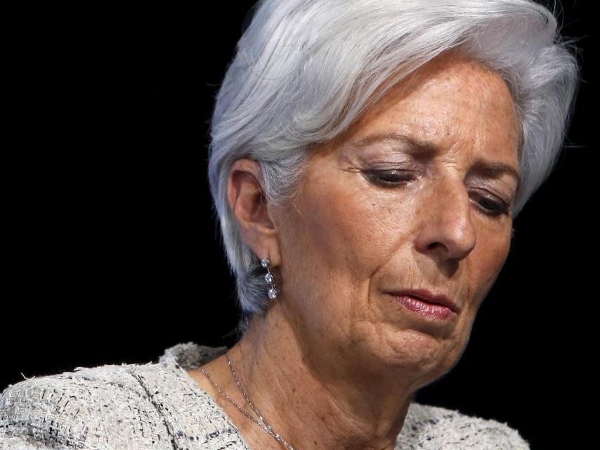 Christine Lagarde durante una conferencia en Washington.