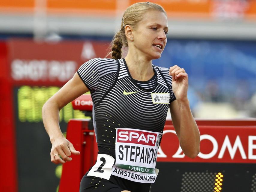 Stepanova en el Europeo de Ámsterdam
