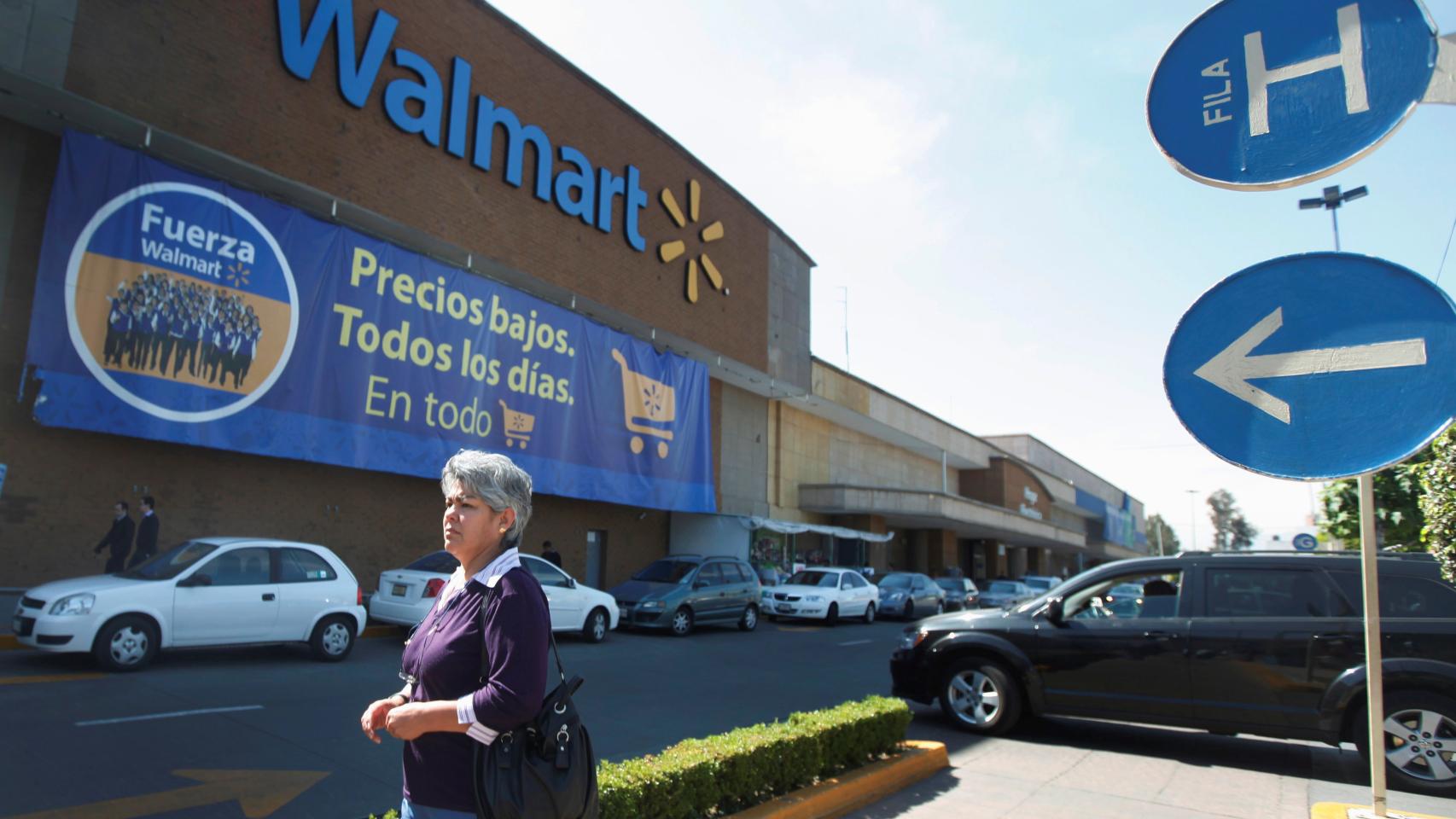 Entrada a un Wal-Mart en México DF.