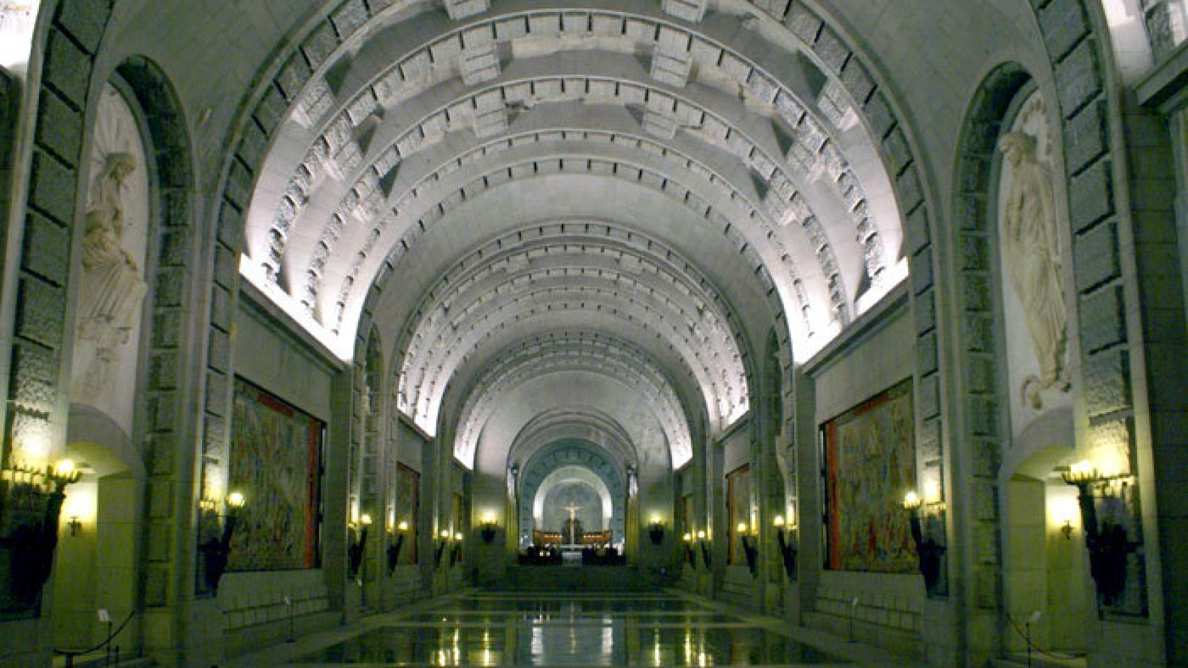 Vista de la galería principal de la basílica.