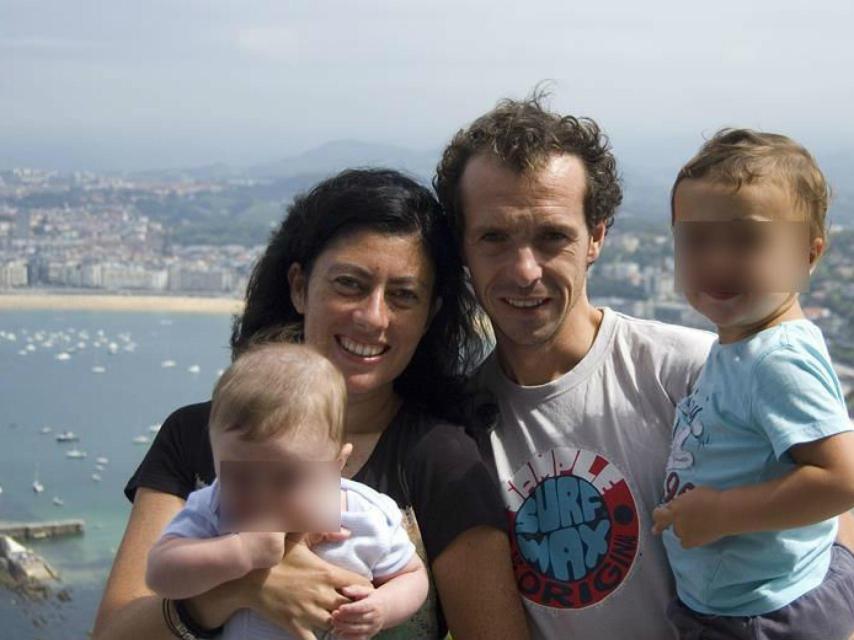 La familia del preparador de caballos, en una foto tomada hace ya algunos años.