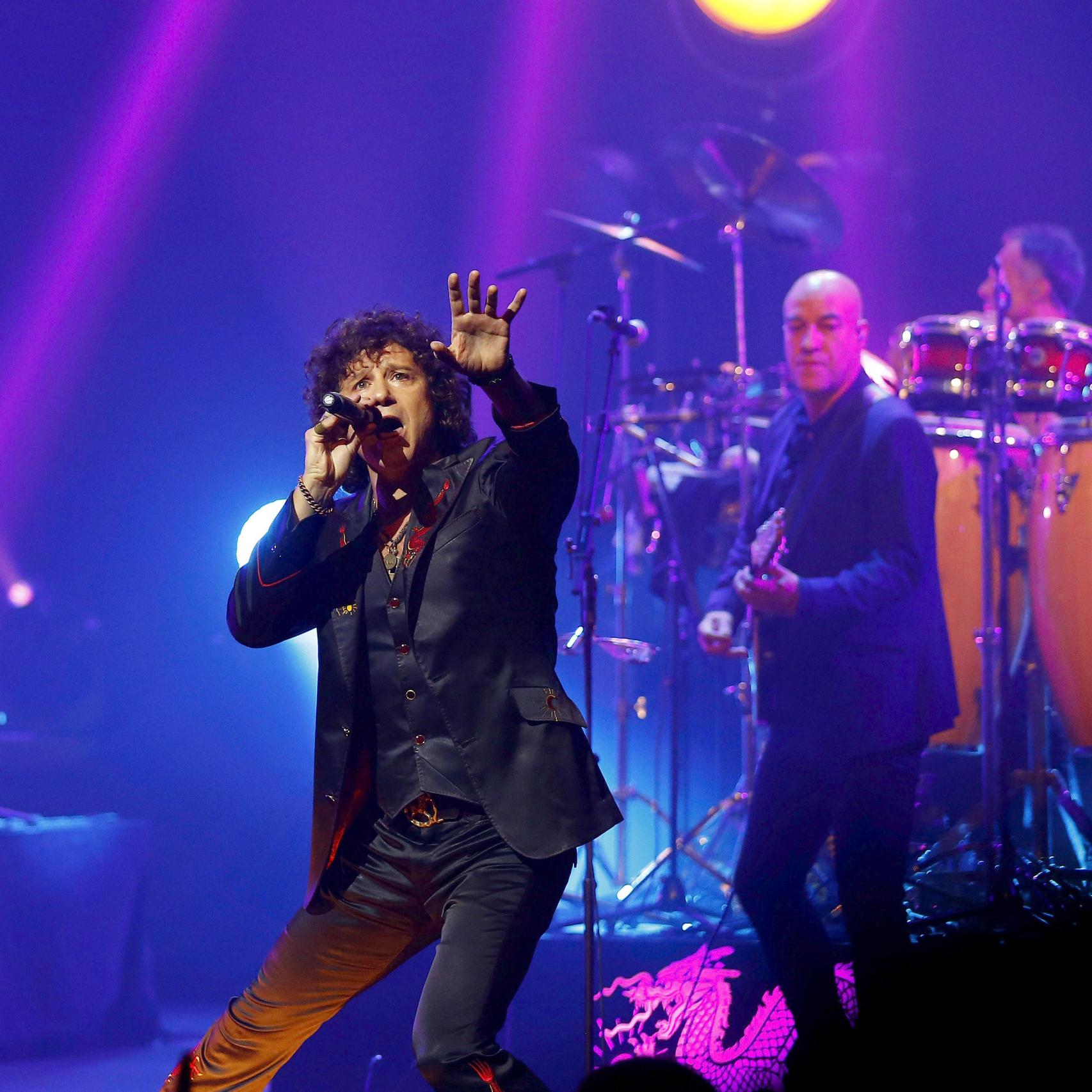 Bunbury durante el concierto en Madrid.