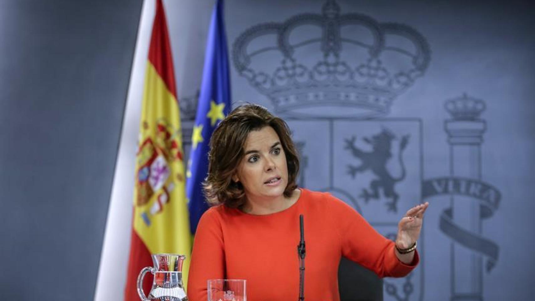 La vicepresidenta en funciones, Soraya Saéz de Santamaría