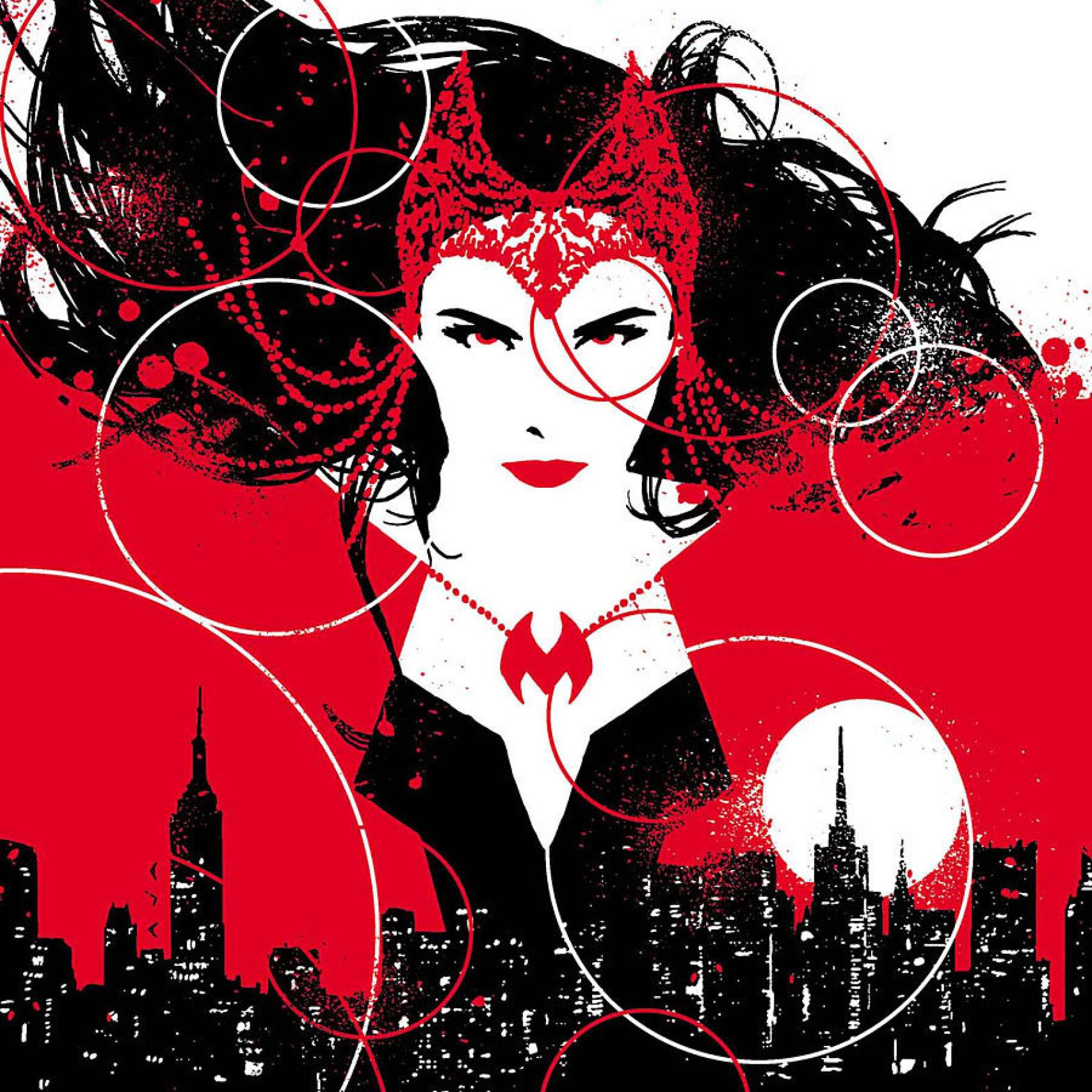 Portada de La bruja escarlata, para Marvel, de David Aja.