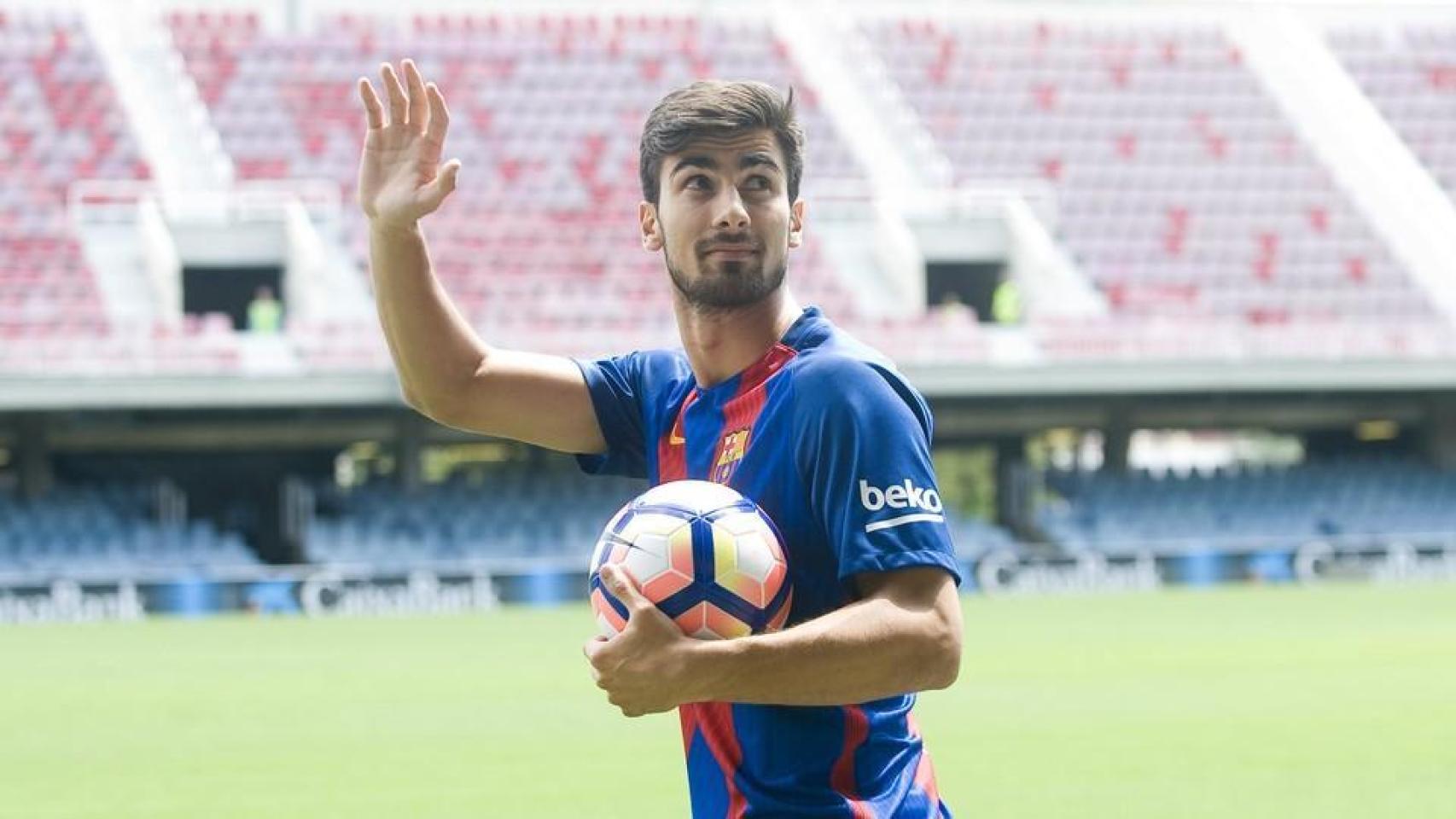 André Gomes, el día de su presentación.
