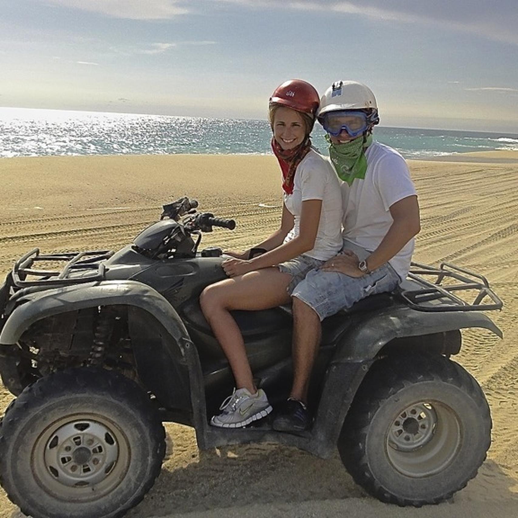 La pareja en la Rivera Maya