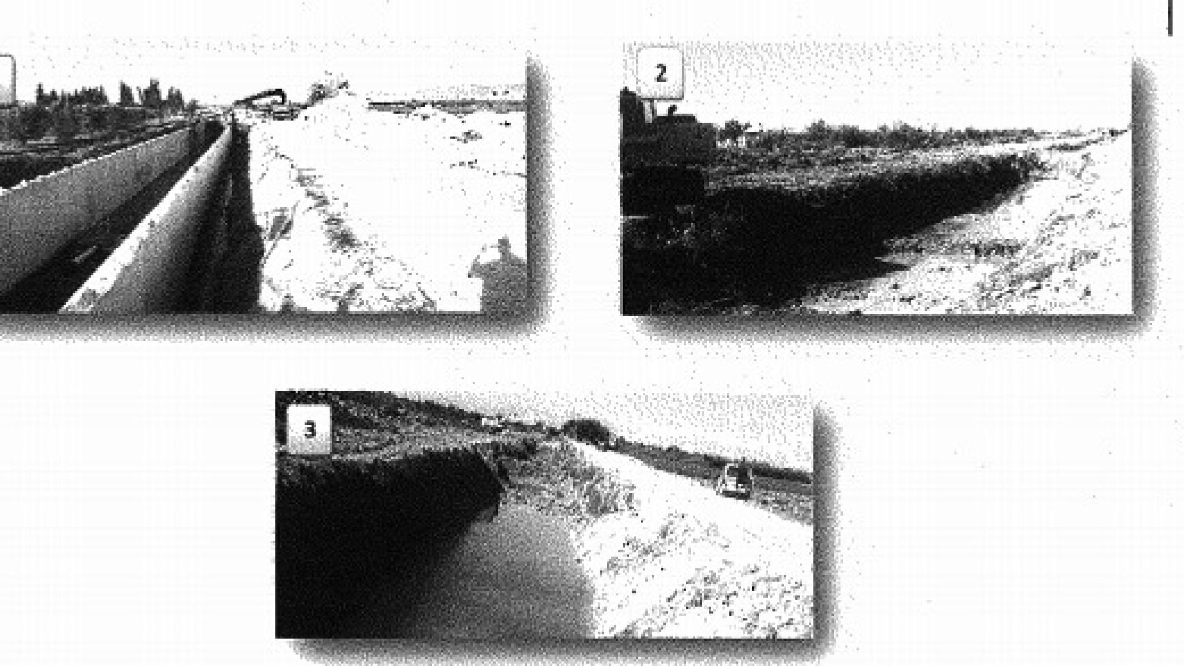 Fotografías presentadas para acreditar supuestos trabajos del Ave. Son en realidad de otras obras.