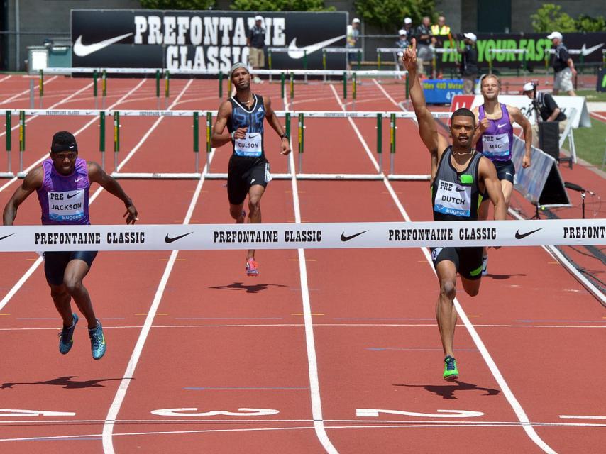 Johnny Dutch, durante un evento de la Diamond League.